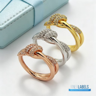 TIFFANY & CO. Tiffany Knot Ring (Pavé Diamonds)