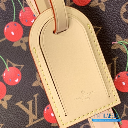 LV x Takashi Murakami Cherry Keepall Bandoulière 45 (Brown Monogram Canvas / Vachetta Leather)