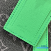 Louis Vuitton Keepall Bandoulière 50 (Monogram Eclipse Canvas & Bright Green Leather)