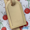LV x Takashi Murakami Keepall Bandoulière 45 (White Monogram Cerises Coated Canvas)