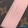 LV Keepall Bandoulière 45 (Brown Monogram Canvas with Pink Leather Trim)