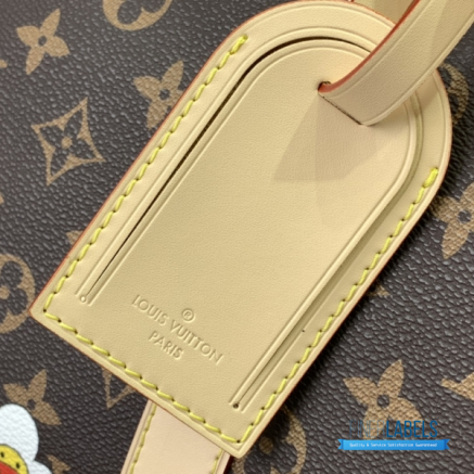 LV x Takashi Murakami Keepall Bandoulière 45 (Brown Multicolor Monogram Coated Canvas)