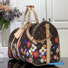 LV x Takashi Murakami Keepall Bandoulière 45 (Brown Multicolor Monogram Coated Canvas)