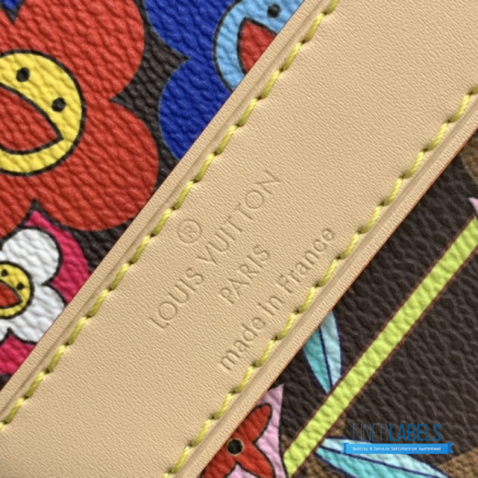LV x Takashi Murakami Keepall Bandoulière 45 (Brown Multicolor Monogram Coated Canvas)