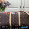 LV x Takashi Murakami Keepall Bandoulière 45 (Brown Multicolor Monogram Coated Canvas)