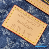 LV x Takashi Murakami Keepall Bandoulière 45 (Blue Monogram Cherry Denim)