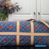 LV x Takashi Murakami Keepall Bandoulière 45 (Blue Monogram Cherry Denim)