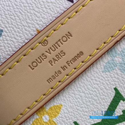 LV x Takashi Murakami Keepall Bandoulière 45 (White Multicolor Monogram Coated Canvas)
