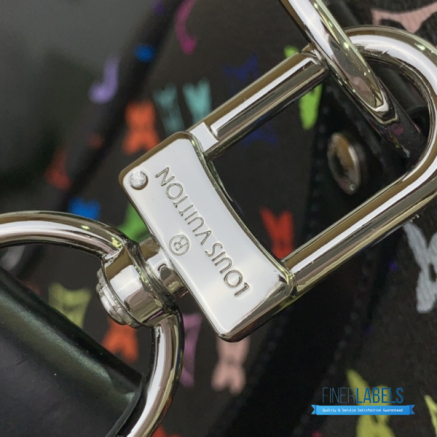 LV x Takashi Murakami Keepall Bandoulière 50 (Black Multicolored Monogram Coated Canvas)