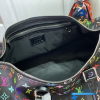 LV x Takashi Murakami Keepall Bandoulière 50 (Black Multicolored Monogram Coated Canvas)