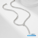 BVLGARI Serpenti Viper Necklace (Silver 18K White Gold & Full Pavé Diamonds)