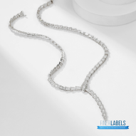 BVLGARI Serpenti Viper Necklace (Silver 18K White Gold & Full Pavé Diamonds)