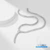 BVLGARI Serpenti Viper Necklace (Silver 18K White Gold & Full Pavé Diamonds)