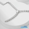 BVLGARI Serpenti Viper Necklace (Silver 18K White Gold & Full Pavé Diamonds)