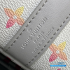 LV Keepall Bandoulière 50 (Multicolor Iridescent Monogram Canvas with Gray Leather)