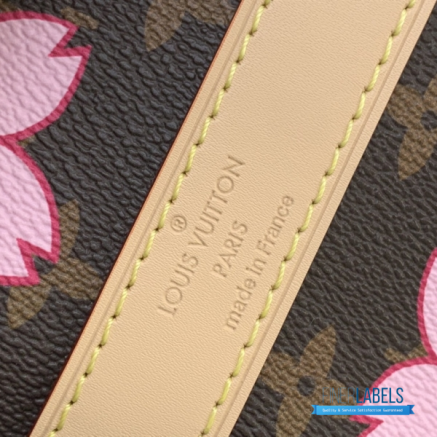 LV x Takashi Murakami Keepall Bandoulière 45 (Sakura Brown Monogram Coated Canvas)