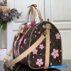 LV x Takashi Murakami Keepall Bandoulière 45 (Sakura Brown Monogram Coated Canvas)