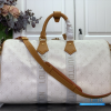 LV Keepall Bandoulière 45 (Off-White Monogram Heritage Coated Canvas)