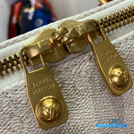 LV Keepall Bandoulière 45 (Off-White Monogram Heritage Coated Canvas)