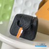 LV Dopp Kit Toiletry Pouch (Noir Black Monogram Taurillon Leather)