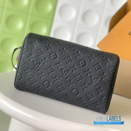 LV Dopp Kit Toiletry Pouch (Noir Black Monogram Taurillon Leather)