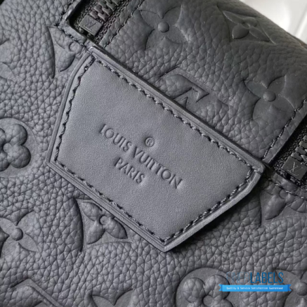 LV Dopp Kit Toiletry Pouch (Noir Black Monogram Taurillon Leather)