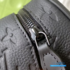 LV Dopp Kit Toiletry Pouch (Noir Black Monogram Taurillon Leather)