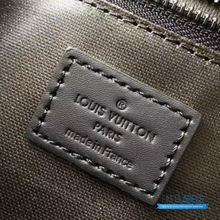 LV Dopp Kit Toiletry Pouch (Noir Black Monogram Taurillon Leather)