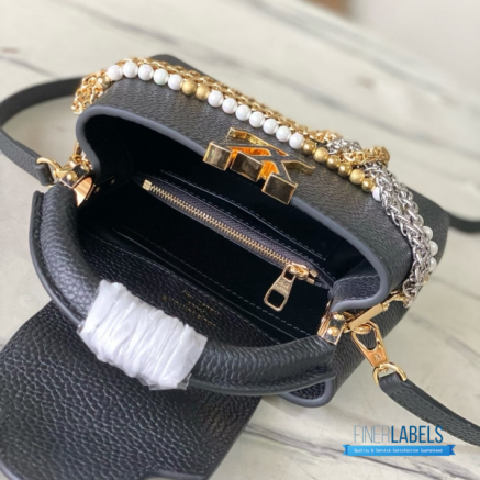 LV Capucines Mini Why Knot (Noir Black Taurillon Leather)