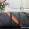 LV Keepall Bandoulière 45 (Monogram Eclipse Coated Canvas / Black & Charcoal)