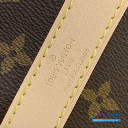 LV Keepall Bandoulière 45 (Brown Monogram Coated Canvas with Custom Stripes)