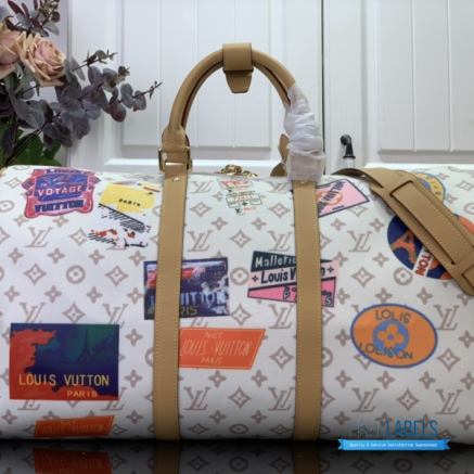 Louis Vuitton Keepall Bandoulière 45 (Monogram Dune Coated Canvas)