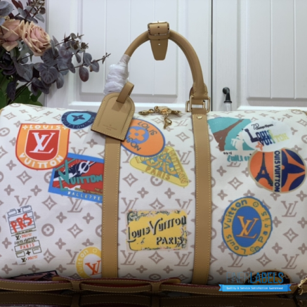 Louis Vuitton Keepall Bandoulière 45 (Monogram Dune Coated Canvas)