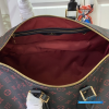 LV Keepall Bandoulière 45 (Black and Red Monogram Tomette Coated Canvas)