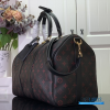 LV Keepall Bandoulière 45 (Black and Red Monogram Tomette Coated Canvas)