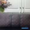 LV Keepall Bandoulière 45 (Black and Red Monogram Tomette Coated Canvas)
