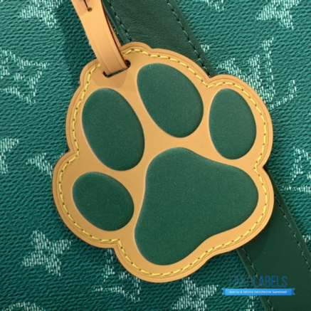 LV Keepall Bandoulière 50 (Epicea Green Monogram Heritage Coated Canvas)
