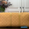 LV Keepall Bandoulière 45 (Safran Yellow Monogram Heritage Coated Canvas)