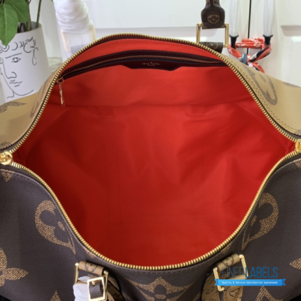 LV Keepall Bandoulière 45 (Brown Reverse Giant Monogram Canvas)