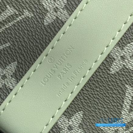 LV Keepall Bandoulière 45 (Khaki Sage Green Gradient Monogram Coated Canvas)