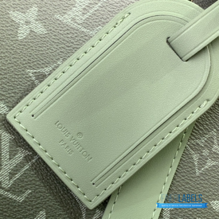 LV Keepall Bandoulière 45 (Khaki Sage Green Gradient Monogram Coated Canvas)