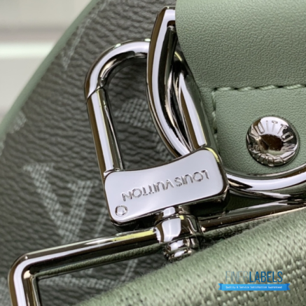 LV Keepall Bandoulière 45 (Khaki Sage Green Gradient Monogram Coated Canvas)