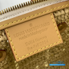 LV Keepall Bandoulière 25 (Natural Beige Damier Crochet Raffia & Vachetta Leather)