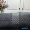 LV Keepall Bandoulière 50 (Damier Graphite Black/Gray Coated Canvas)