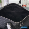 LV Keepall Bandoulière 50 (Damier Graphite Black/Gray Coated Canvas)