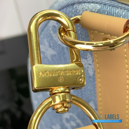 LV Keepall Bandoulière 45 (Sky Blue Monogram Denim)