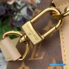 LV Keepall Bandoulière 50 (Brown Monogram Coated Canvas with Vachetta Leather Trim)