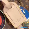 LV Keepall Bandoulière 50 (Brown Monogram Coated Canvas with Vachetta Leather Trim)