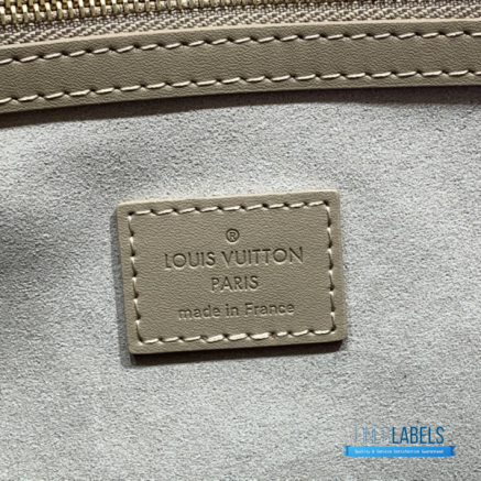 LV Keepall Bandoulière 45 (Khaki Green/Vermillion Red Monogram Canvas)