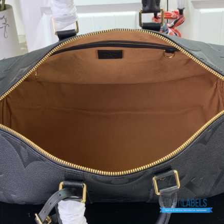 LV Keepall Bandoulière 45 (Tourterelle Monogram Empreinte Leather)